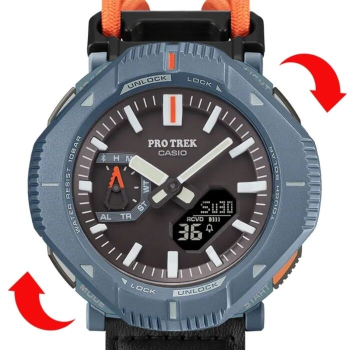 ساعت مچی کاسیو پروترک CASIO PRO TREK PRJB001B-2 های کوالیتی رنگ سرمه ای
