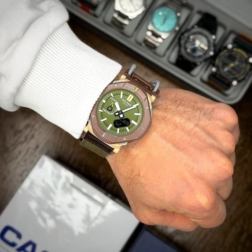 ساعت کاسیو پروترک CASIO PRO TREK های کوالیتی رنگ قهوه ای